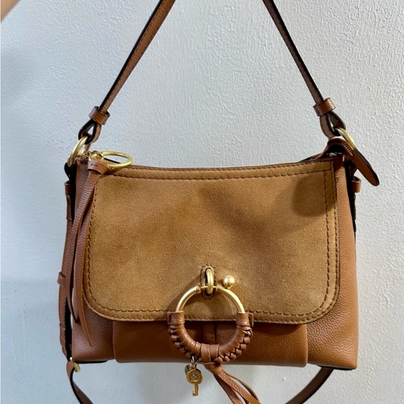 NWT - See By Chloe Brown Leather Shoulder Bag with Gold Details- Open to offers! - Picture 1 of 4